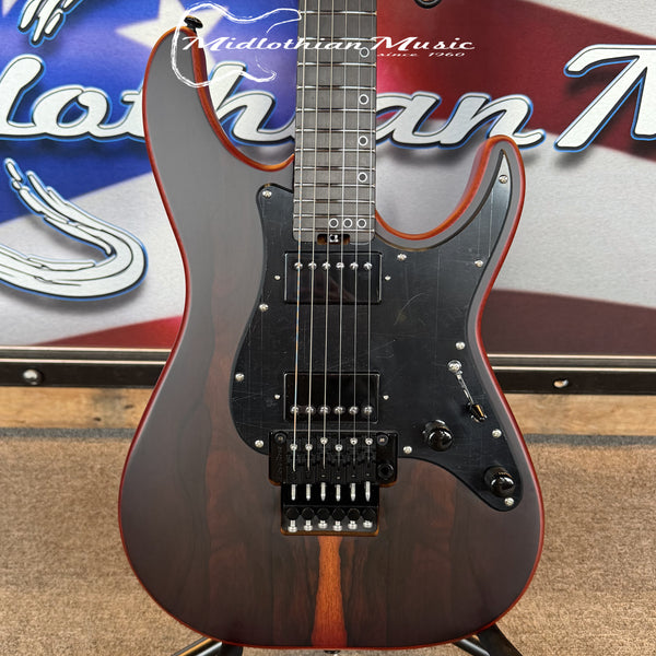 Schecter Sun Valley Super Shredder Exotic FR Ziricote - Faded Vintage Sunburst Satin
