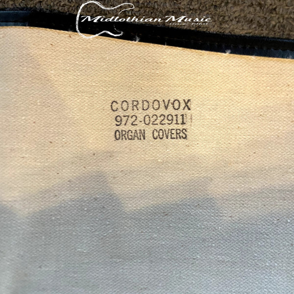 Cordovox Vinyl Organ/Keyboard Cover - Black Finish - New Old Stock