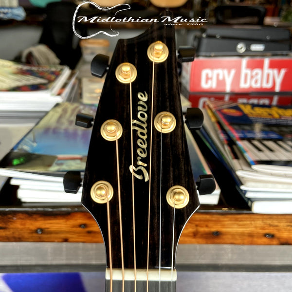 Breedlove - Oregon Concert Old Fashioned CE - Acoustic/Electric Guitar - Myrtlewood Orange/Red Gloss Finish
