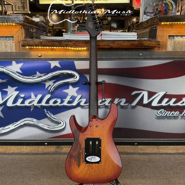 Schecter Sun Valley Super Shredder Exotic FR Ziricote - Faded Vintage Sunburst Satin