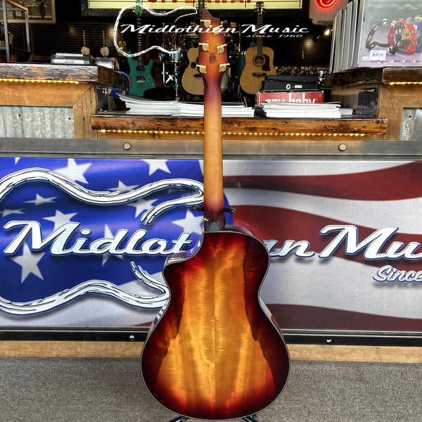 Breedlove - Oregon Concert Old Fashioned CE - Acoustic/Electric Guitar - Myrtlewood Orange/Red Gloss Finish