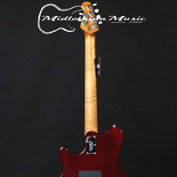 Ernie Ball Music Man Axis - 6-String Guitar - Roasted Amber Flame Gloss Finish w/Case