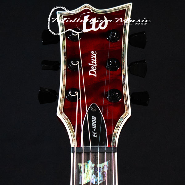ESP LTD EC-1000 Electric Guitar - Transparent Black Cherry Gloss Finish - DISCOUNTED!