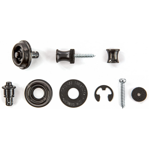 Dunlop - SLS1103BK - Straplok - Original Strap Retainer System - Black Finish