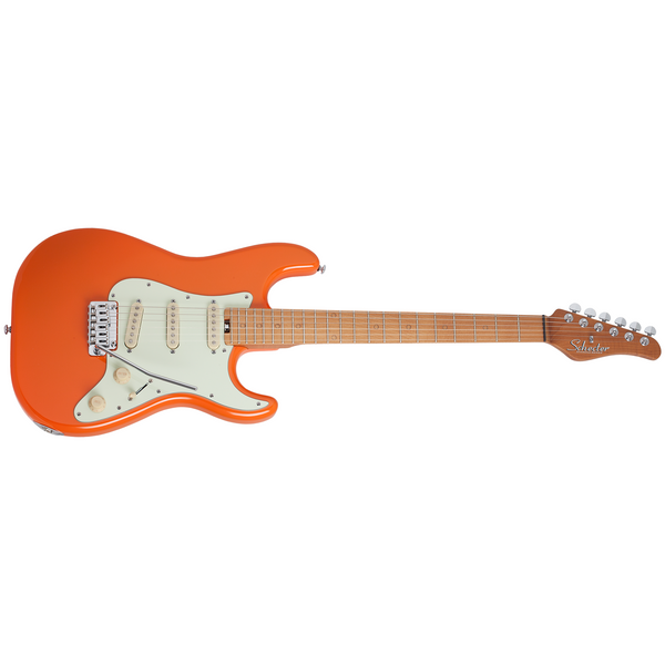 Schecter - Nick Johnston Traditional SSS Electric Guitar - Atomic Orange Finish