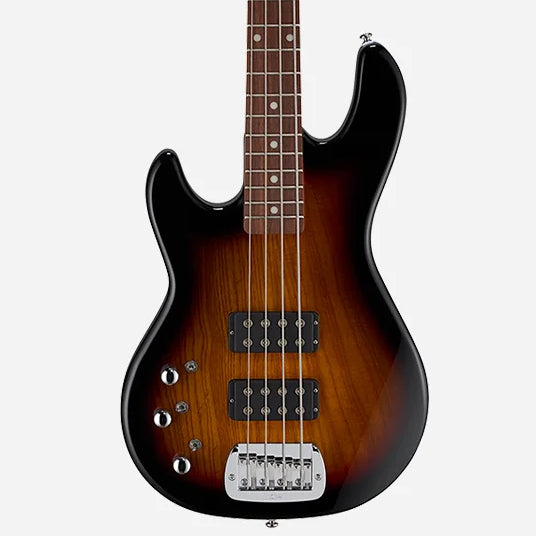 G&L Tribute L2000 - Left-Handed Electric Bass - 3-Tone Sunburst Finish (200604774)