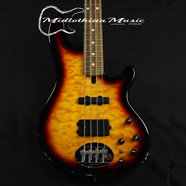 Lakland Skyline 44-02 Deluxe Bass Guitar - 3-Tone Sunburst Finish (121108669) w/FREE GATOR GIG BAG