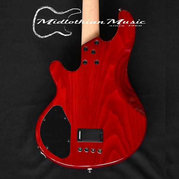 Lakland Skyline 44-02 - 4-String Deluxe Bass Guitar - Cherry Burst Gloss Finish (210619389) w/FREE GATOR GIG BAG