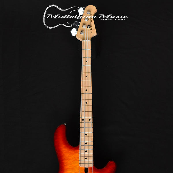 Lakland Skyline 44-02 - 4-String Deluxe Bass Guitar - Cherry Burst Gloss Finish (210619389) w/FREE GATOR GIG BAG