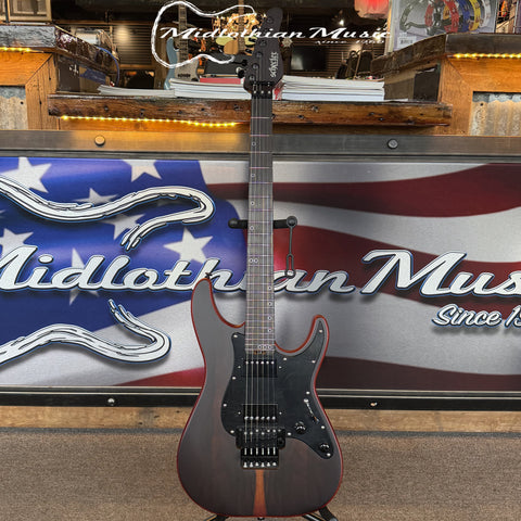 Schecter Sun Valley Super Shredder Exotic FR Ziricote - Faded Vintage Sunburst Satin