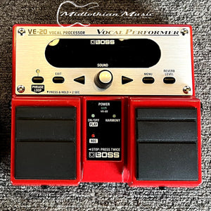 BOSS - VE-20 Vocal Processor/Vocal Performer Pedal w/Power Supply USED