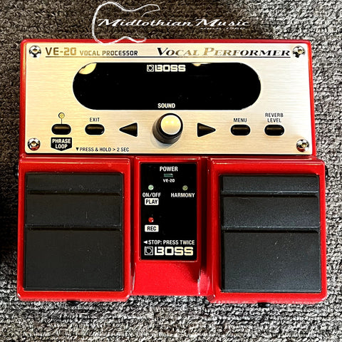 BOSS - VE-20 Vocal Processor/Vocal Performer Pedal w/Power Supply USED