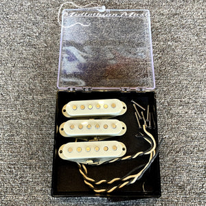Single Coil Pickup Set (Neck, Middle, Bridge) (6Ohms) w/White Covers USED