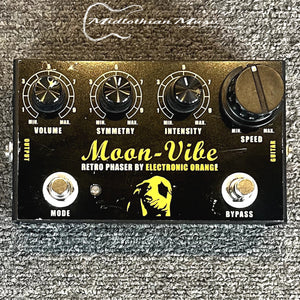 Electronic Orange - Moon Vibe - Retro Phaser Effect Pedal w/Power Supply USED