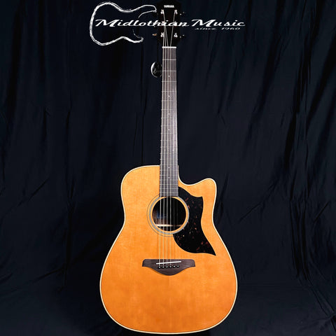 Yamaha A1R Dreadnought Cutaway Acoustic-Electric Guitar - Vintage Natural Finish DISCOUNTED!