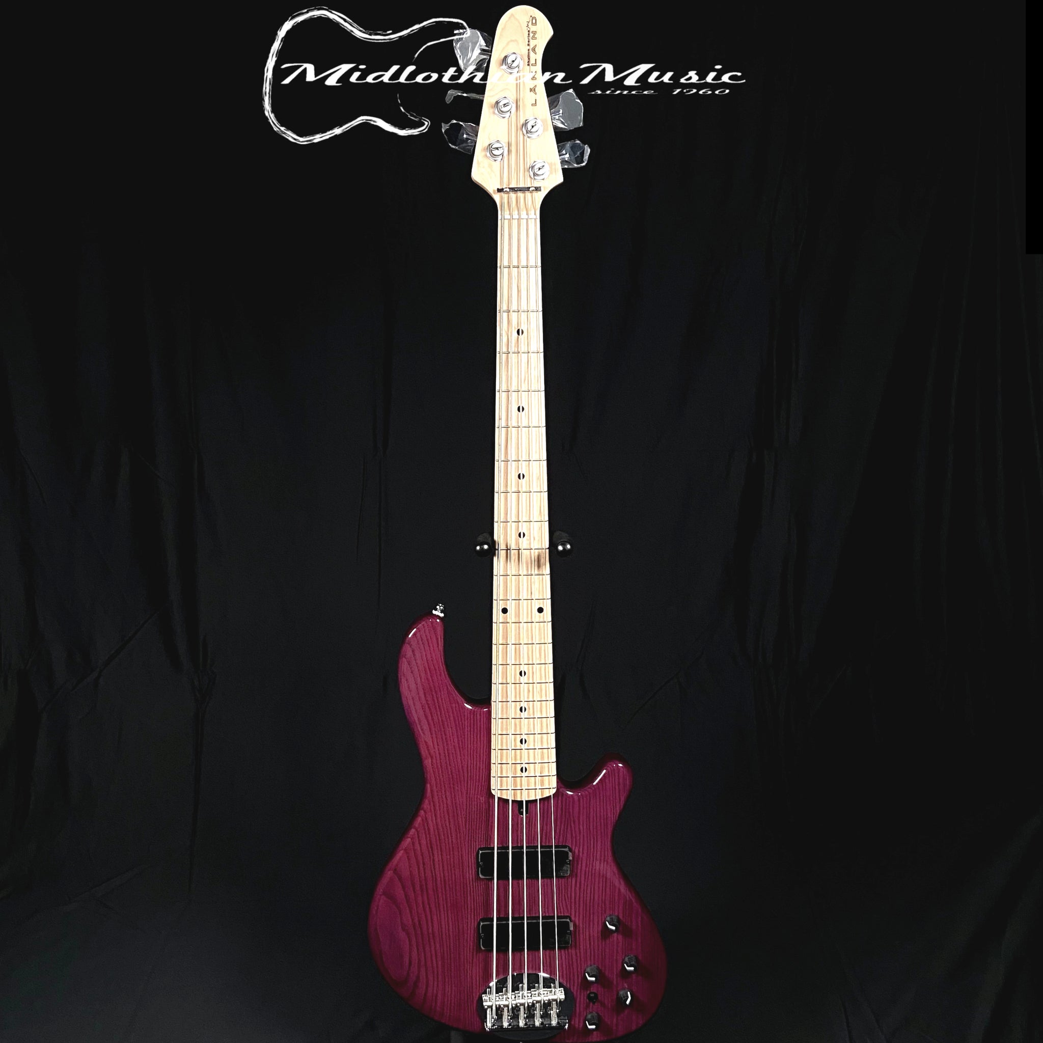 Lakland Skyline 55-OS (WITH FREE HARDSHELL CASE) - 5-String Bass - Transparent Purple Finish