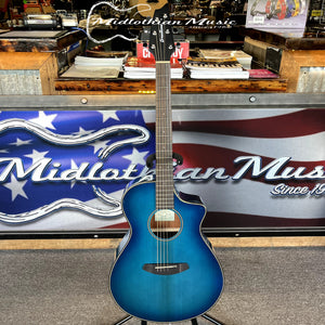Breedlove - Discovery S Concert DN CE HB - Acoustic-Electric Guitar - Denim Burst Blue Gloss Finish