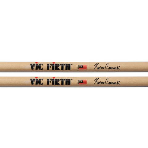 Vic Firth Signature Series - Keith Carlock Drum Sticks (SKC) - Hickory w/Wood Tip (1 Pair)
