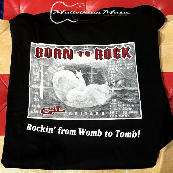 G&L Guitars - Black T-Shirt w/Logo & Print - XL