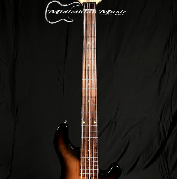 Lakland USA 55-14 - 5-String Bass Guitar - Tobacco Sunburst Finish w/Case (550134) @9.2lbs