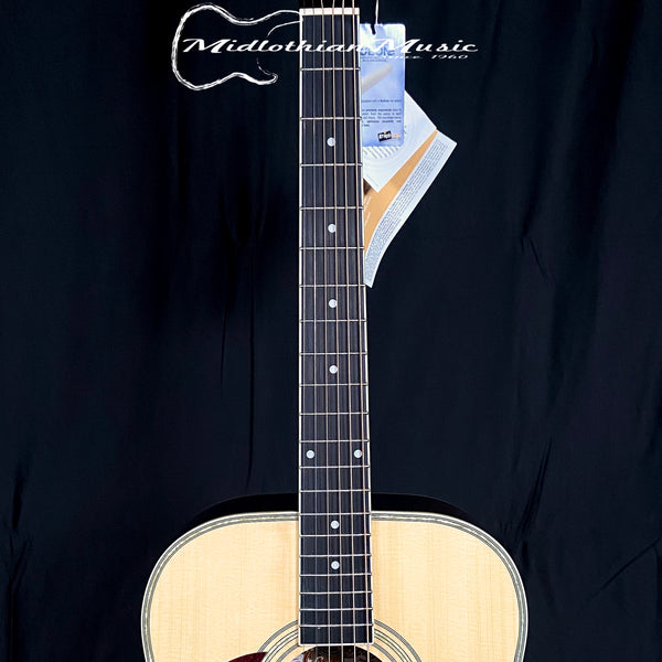 Oscar Schmidt By Washburn - OG2NLH - 6-String Left Handed Acoustic Guitar - Natural Gloss Finish