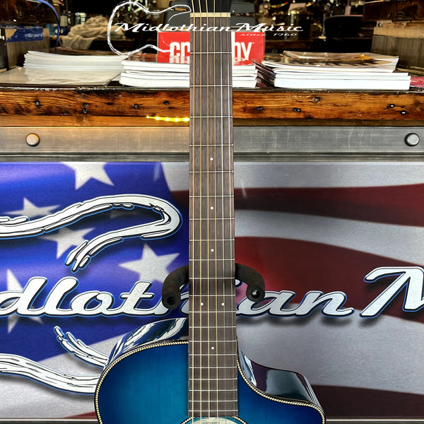Breedlove - Discovery S Concert DN CE HB - Acoustic-Electric Guitar - Denim Burst Blue Gloss Finish