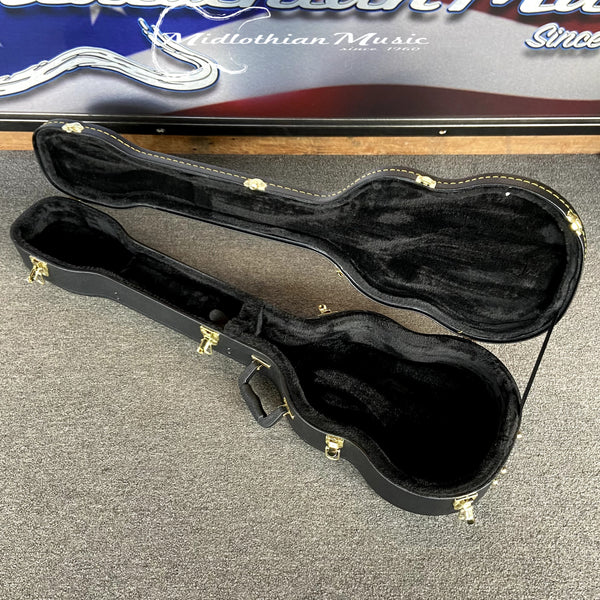 Un-Branded Violin/Viola Shaped Electric Bass Guitar Hardshell Case - Black Finish USED