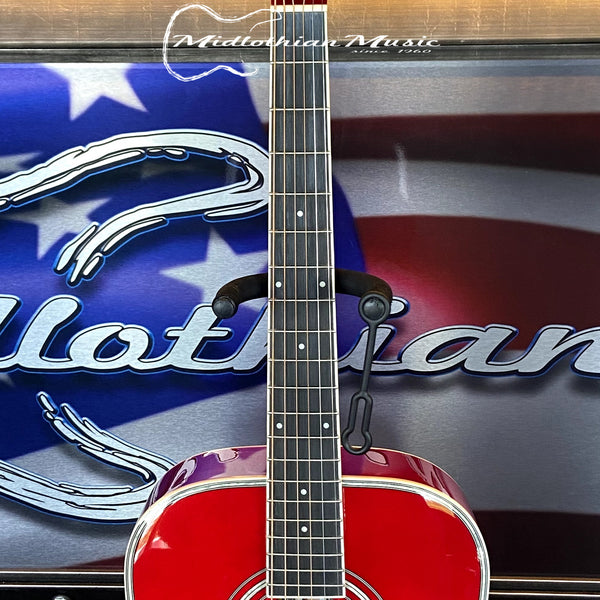 Oscar Schmidt - OG1TR-A 3/4 Size - Dreadnought Acoustic Guitar - Red Gloss