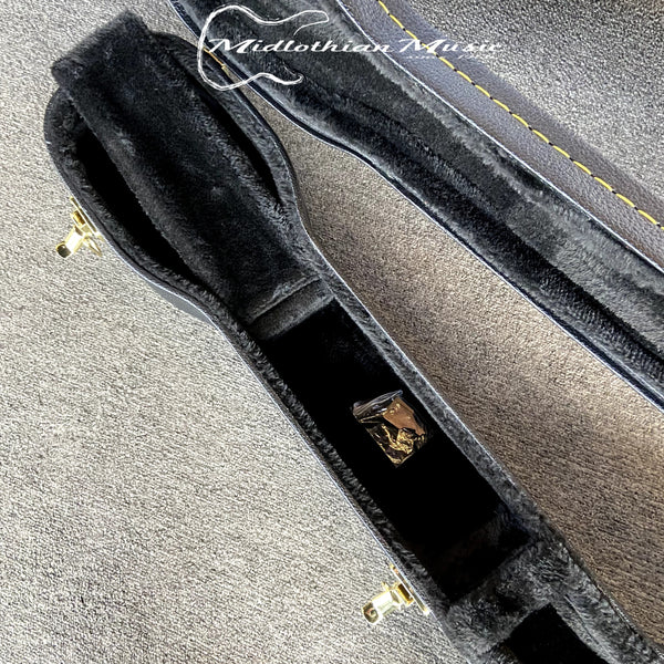 Un-Branded Violin/Viola Shaped Electric Bass Guitar Hardshell Case - Black Finish USED