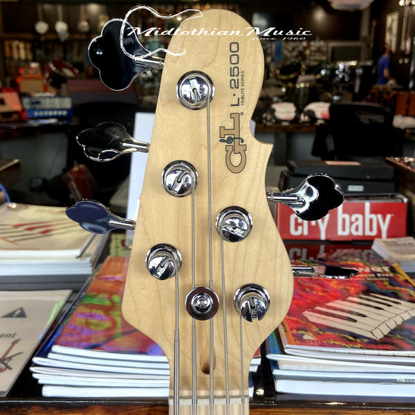 G&L Tribute - L-2500 - 5-String Bass Guitar - Black Frost Satin Finish