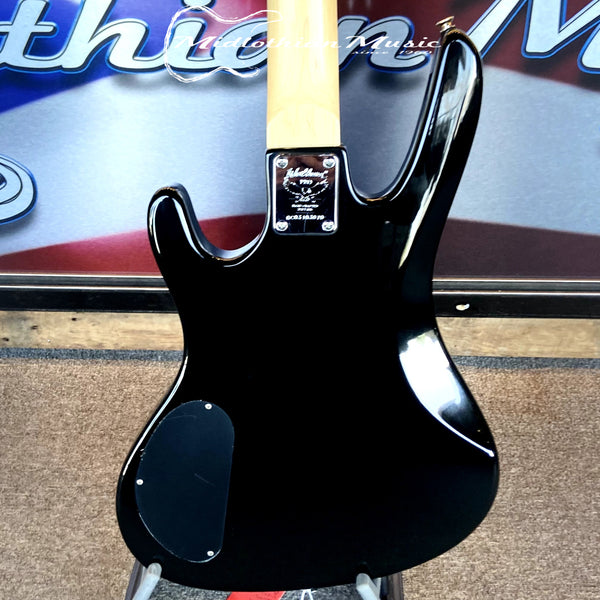 Washburn XB102 - 4-String PJ Bass Guitar - Bantam Series - Black w/Skulls USED