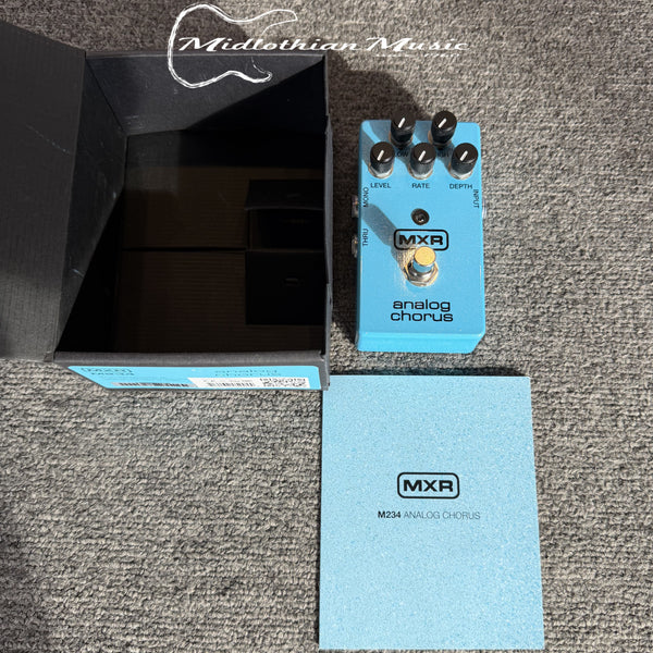 MXR M234 Analog Chorus Effect Pedal - Blue Finish w/Original Box USED