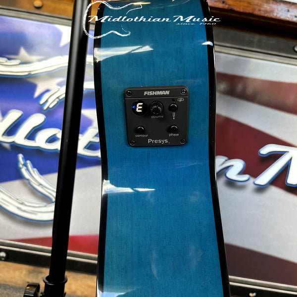 Breedlove - Discovery S Concert DN CE HB - Acoustic-Electric Guitar - Denim Burst Blue Gloss Finish