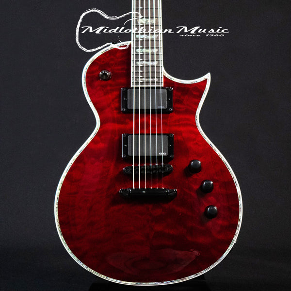 ESP LTD EC-1000 Electric Guitar - Transparent Black Cherry Gloss Finish - DISCOUNTED!