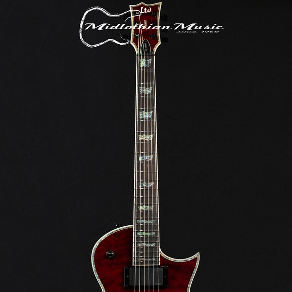 ESP LTD EC-1000 Electric Guitar - Transparent Black Cherry Gloss Finish - DISCOUNTED!