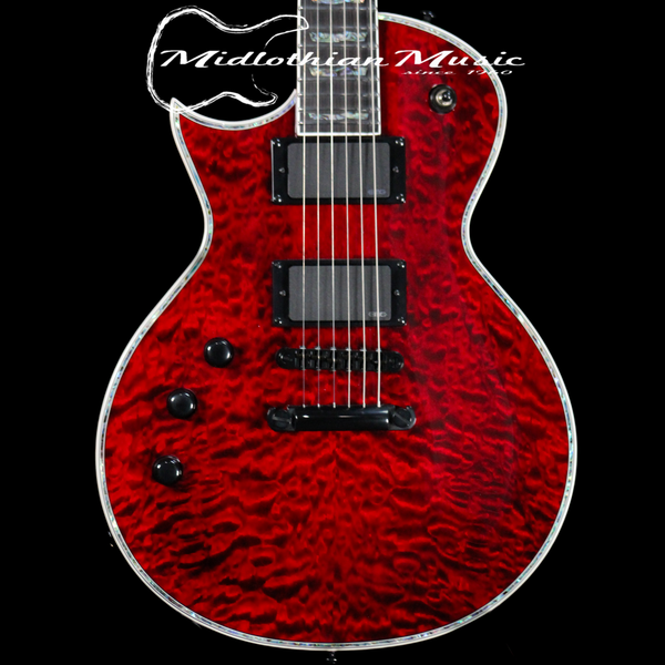 ESP LTD EC-1000 - Left-Handed Electric Guitar - See Through Black Cherry Gloss Finish - DISCOUNTED!