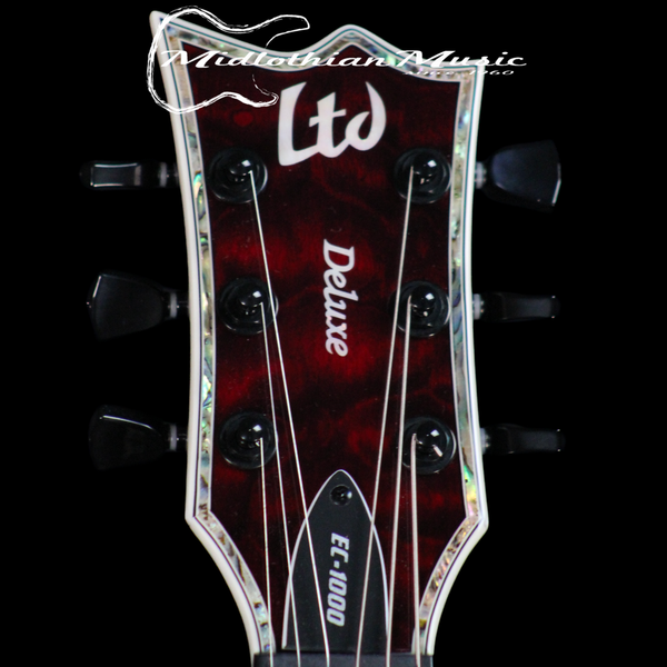 ESP LTD EC-1000 - Left-Handed Electric Guitar - See Through Black Cherry Gloss Finish - DISCOUNTED!