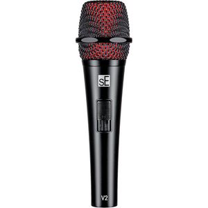 SE Electronics V2 Switch XLR -  Supercardioid Dynamic Handheld Microphone w/On/Off Switch & Accessories
