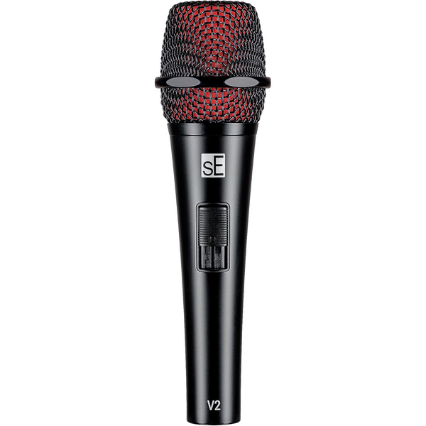 SE Electronics V2 Switch XLR -  Supercardioid Dynamic Handheld Microphone w/On/Off Switch & Accessories