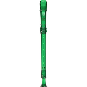 Tudor - Candy Apples - 2-Piece Plastic Soprano Recorder w/Zipper Pouch - Green