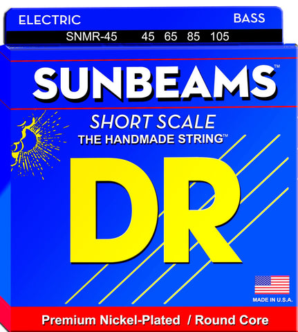 DR Strings - Sunbeams Short Scale 4-String Bass Guitar Strings - 45-105 (SNMR-45) (1 Pack)