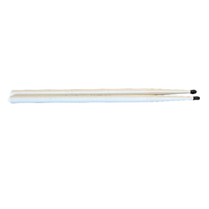 Hot Sticks - White Finish - Solid Hickory USA (2B) w/Nylon Tip (1 Pair)