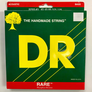 DR RARE - Acoustic Bass Strings - 5-String Set - 45-125 Phosphor Bronze/Round Core (RPB5-45)