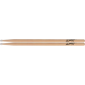 Zildjian 5A (5ANN) Nylon Tip - Select Hickory USA Drum Sticks (1 Pair)