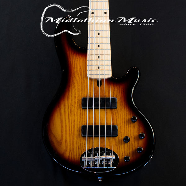 Lakland Skyline 55-01M (WITH FREE HARDSHELL CASE) - 5-String Bass Guitar - 3-Tone Sunburst Gloss Finish (220410437)