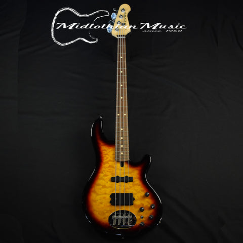 Lakland Skyline 44-02 Deluxe Bass Guitar (WITH FREE HARDSHELL CASE) - 3-Tone Sunburst Finish (121108669)