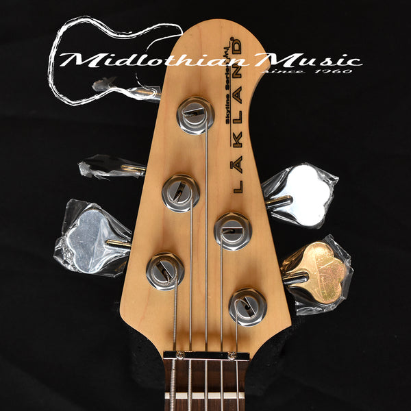 Lakland Skyline 55-02 Deluxe 5-String Bass (WITH FREE HARDSHELL CASE) - Satin Honey Burst Finish (180501191)