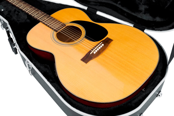 Gator Deluxe ABS Molded Case - Acoustic Dreadnought Guitar - Black Finish (GC-DREAD)