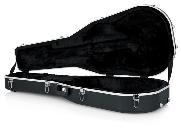Gator Deluxe ABS Molded Case - Acoustic Dreadnought Guitar - Black Finish (GC-DREAD)