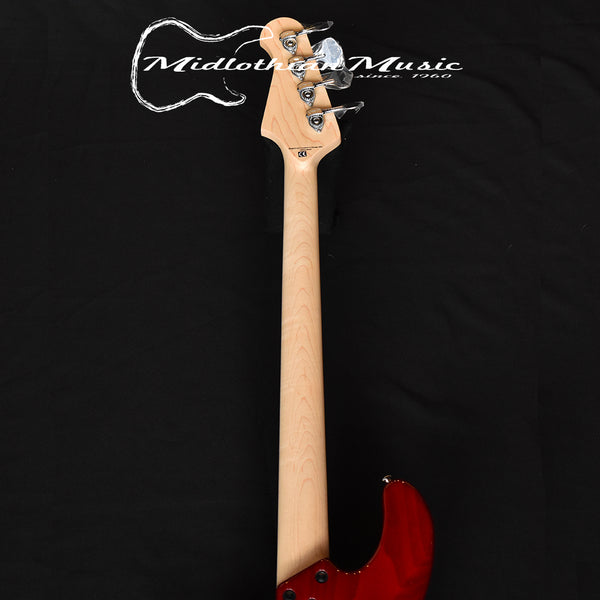 Lakland Skyline 44-02 (WITH FREE HARDSHELL CASE) - 4-String Deluxe Bass Guitar - Cherry Burst Gloss Finish (210619389) @9lbs